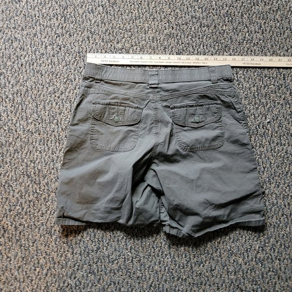 Lee Olive Green Khaki Drawstring Bermuda Shorts Size 8 - Picture 8 of 12